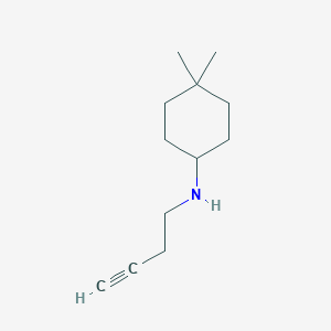 N-(But-3-YN-1-YL)-4,4-dimethylcyclohexan-1-amine