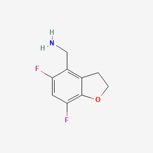 (5,7-Difluoro-2,3-dihydrobenzofuran-4-yl)methanamine