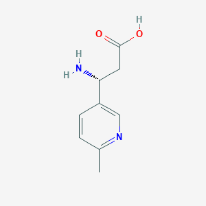 (3R)-3-amino-3-(6-methylpyridin-3-yl)propanoic acid