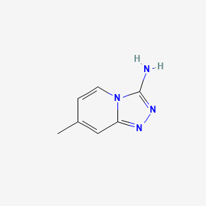 molecular formula C7H8N4 B1331127 7-甲基-[1,2,4]三唑并[4,3-a]吡啶-3-胺 CAS No. 5006-56-4
