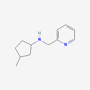 3-methyl-N-(pyridin-2-ylmethyl)cyclopentan-1-amine