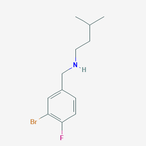 [(3-Bromo-4-fluorophenyl)methyl](3-methylbutyl)amine