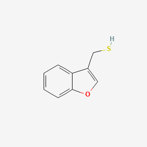 molecular formula C9H8OS B13311290 1-Benzofuran-3-ylmethanethiol 