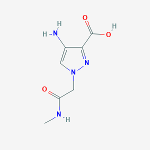 4-Amino-1-[(methylcarbamoyl)methyl]-1H-pyrazole-3-carboxylic acid