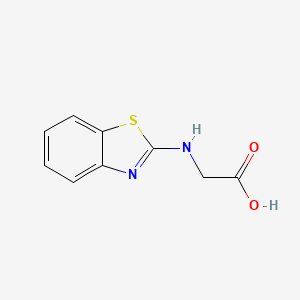 molecular formula C9H8N2O2S B1331137 2-(1,3-苯并噻唑-2-基氨基)乙酸 CAS No. 91192-36-8