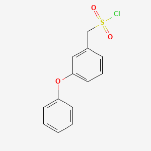 molecular formula C13H11ClO3S B13311391 (3-Phenoxyphenyl)methanesulfonyl chloride 