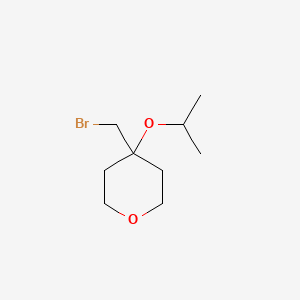 4-(Bromomethyl)-4-(propan-2-yloxy)oxane