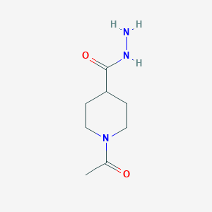 molecular formula C8H15N3O2 B1331146 1-乙酰基哌啶-4-碳酰肼 CAS No. 69835-75-2