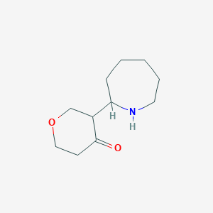 3-(Azepan-2-yl)oxan-4-one