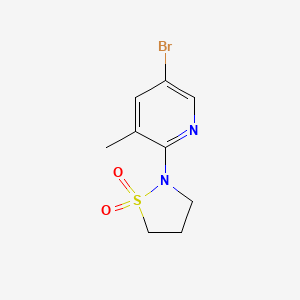 2-(5-Bromo-3-methylpyridin-2-yl)-1lambda6,2-thiazolidine-1,1-dione