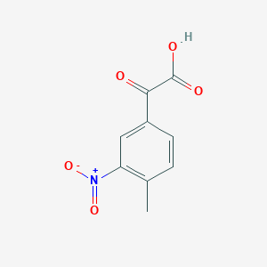 molecular formula C9H7NO5 B13311479 2-(4-Methyl-3-nitrophenyl)-2-oxoacetic acid 