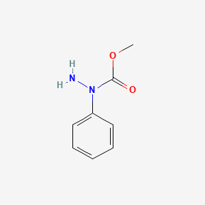 molecular formula C8H10N2O2 B13311494 1-phenylHydrazinecarboxylic acid methyl ester 