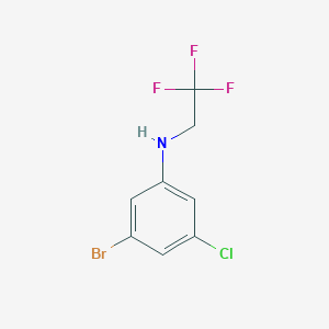 3-Bromo-5-chloro-N-(2,2,2-trifluoroethyl)aniline