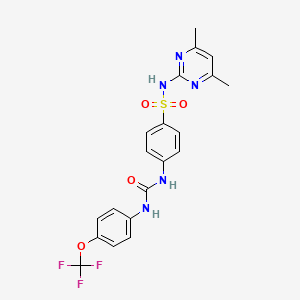 N-(4,6-Dimethylpyrimidin-2-yl)-4-(3-(4-(trifluoromethoxy)phenyl)ureido)benzenesulfonamide