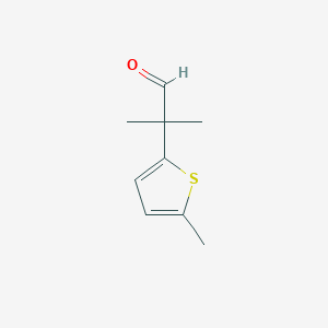 2-Methyl-2-(5-methylthiophen-2-yl)propanal