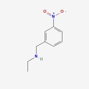 molecular formula C9H12N2O2 B1331158 Benzenemethanamine, N-ethyl-3-nitro- CAS No. 90390-03-7