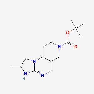 tert-Butyl 4-methyl-2,5,7,11-tetraazatricyclo[7.4.0.0,2,6]tridec-5-ene-11-carboxylate