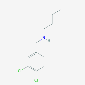 molecular formula C11H15Cl2N B1331159 苯甲胺，N-丁基-3,4-二氯- CAS No. 60509-37-7