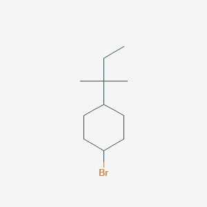 molecular formula C11H21Br B13311592 1-Bromo-4-(2-methylbutan-2-yl)cyclohexane 