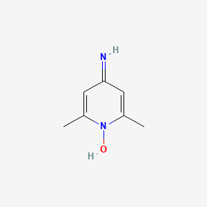 molecular formula C7H10N2O B1331165 4-Amino-2,6-dimethylpyridine 1-oxide CAS No. 3512-82-1