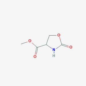 molecular formula C5H7NO4 B1331167 甲基2-氧代噁唑啉-4-羧酸酯 CAS No. 96751-61-0