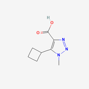 5-Cyclobutyl-1-methyl-1H-1,2,3-triazole-4-carboxylic acid