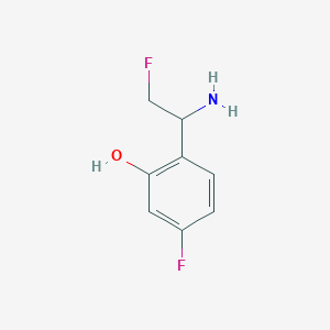 2-(1-Amino-2-fluoroethyl)-5-fluorophenol