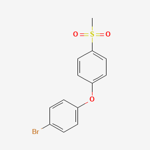 molecular formula C13H11BrO3S B1331175 1-(4-bromophenoxy)-4-methanesulfonylbenzene CAS No. 83642-28-8