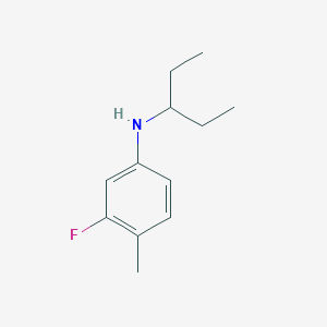 3-fluoro-4-methyl-N-(pentan-3-yl)aniline