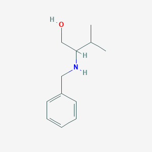 molecular formula C12H19NO B13311761 2-(Benzylamino)-3-methylbutan-1-ol CAS No. 4426-57-7