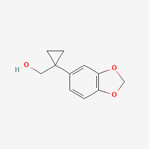 [1-(2H-1,3-Benzodioxol-5-YL)cyclopropyl]methanol