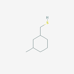 molecular formula C8H16S B13311766 (3-Methylcyclohexyl)methanethiol 