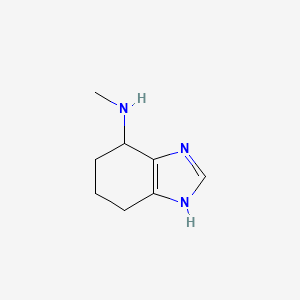 molecular formula C8H13N3 B13311800 N-Methyl-4,5,6,7-tetrahydro-1H-1,3-benzodiazol-4-amine 