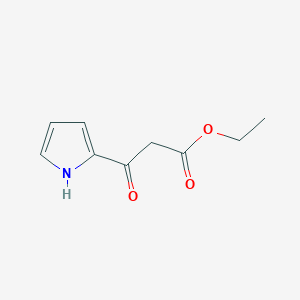 molecular formula C9H11NO3 B1331181 ethyl 3-oxo-3-(1H-pyrrol-2-yl)propanoate CAS No. 169376-35-6