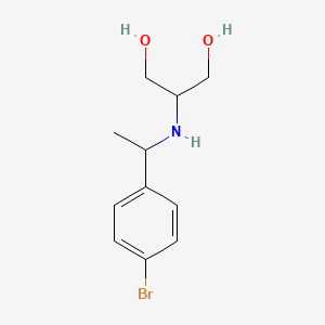 2-{[1-(4-Bromophenyl)ethyl]amino}propane-1,3-diol