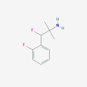 1-Fluoro-1-(2-fluorophenyl)-2-methylpropan-2-amine