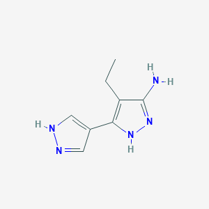 4-ethyl-3-(1H-pyrazol-4-yl)-1H-pyrazol-5-amine