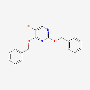 molecular formula C18H15BrN2O2 B1331184 2,4-Bis(benzyloxy)-5-bromopyrimidine CAS No. 41244-53-5
