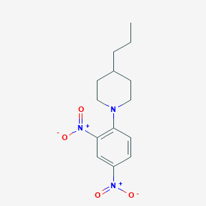 molecular formula C14H19N3O4 B1331186 1-(2,4-Dinitrophenyl)-4-propylpiperidine CAS No. 19780-01-9