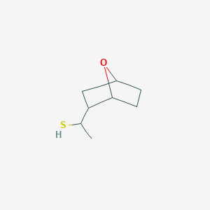 molecular formula C8H14OS B13311870 1-{7-Oxabicyclo[2.2.1]heptan-2-yl}ethane-1-thiol 