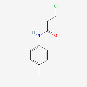 molecular formula C10H12ClNO B1331190 3-chloro-N-(4-methylphenyl)propanamide CAS No. 19342-88-2