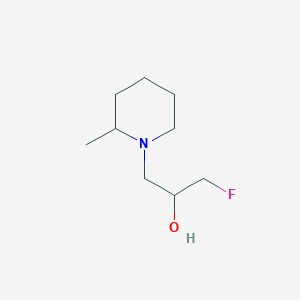 1-Fluoro-3-(2-methylpiperidin-1-yl)propan-2-ol