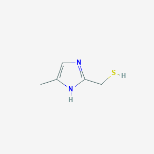 molecular formula C5H8N2S B13311914 (4-Methyl-1H-imidazol-2-YL)methanethiol 