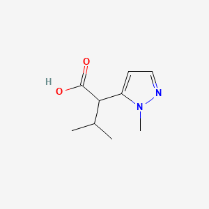 3-methyl-2-(1-methyl-1H-pyrazol-5-yl)butanoic acid