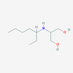 molecular formula C10H23NO2 B13312003 2-[(Heptan-3-yl)amino]propane-1,3-diol 