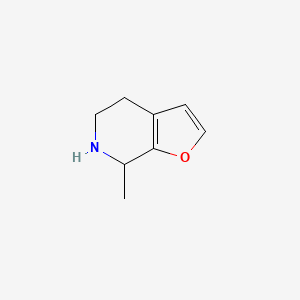 molecular formula C8H11NO B13312006 7-Methyl-4H,5H,6H,7H-furo[2,3-c]pyridine 