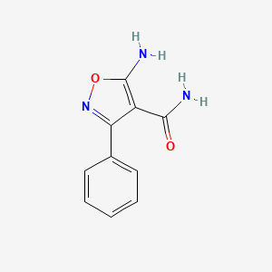 molecular formula C10H9N3O2 B1331201 5-氨基-3-苯基-1,2-恶唑-4-甲酰胺 CAS No. 15783-70-7