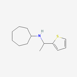 N-[1-(Thiophen-2-yl)ethyl]cycloheptanamine