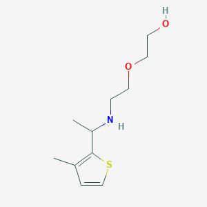 2-(2-{[1-(3-Methylthiophen-2-yl)ethyl]amino}ethoxy)ethan-1-ol