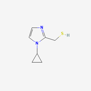 molecular formula C7H10N2S B13312043 (1-cyclopropyl-1H-imidazol-2-yl)methanethiol 